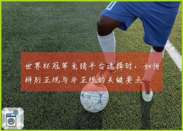 世界杯冠军竞猜平台选择时，如何辨别正规与非正规的关键要点