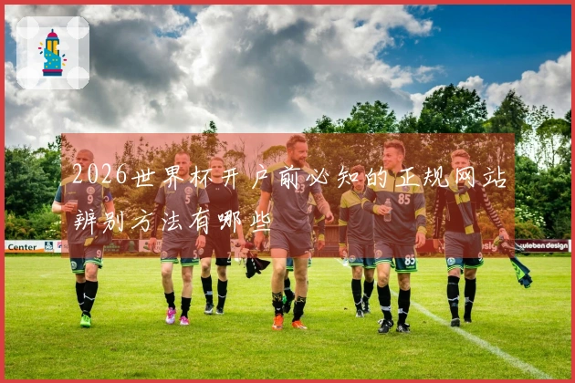 2026世界杯开户前必知的正规网站辨别方法有哪些